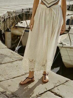 DÔEN - Gloriane Skirt - Salt- S (NWOT)